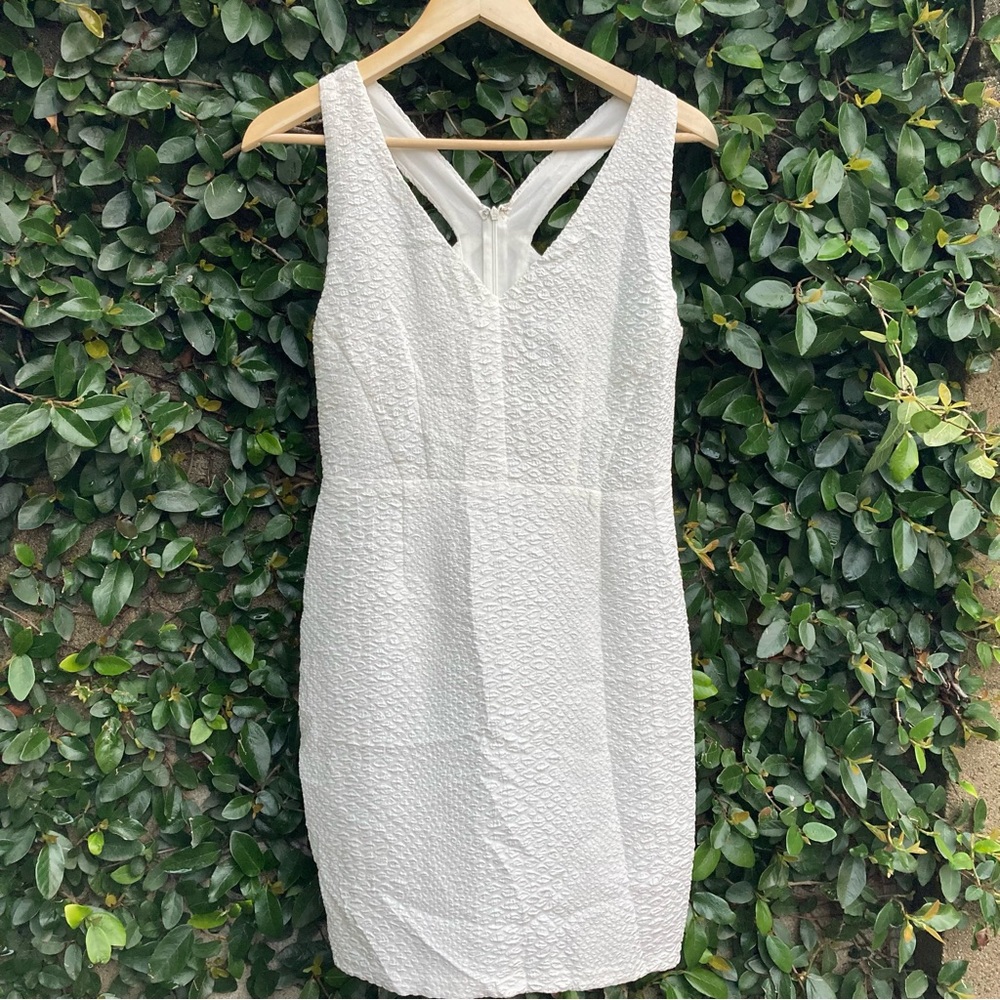 ASTR White Cutout Mini Dress
